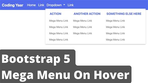 bootstrap 5 mega menu codepen